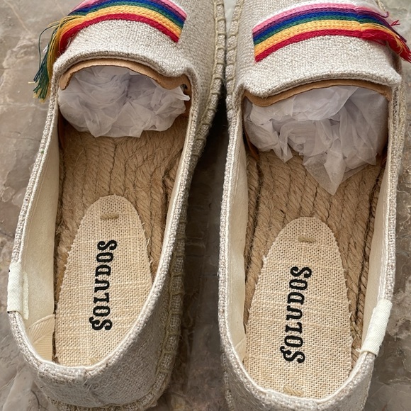 Soludos Pride 🌈 Smoking Slipper Espadrilles Size 5.5 - Picture 10 of 12